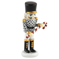 Small Nutcracker W/candy Cane — Black