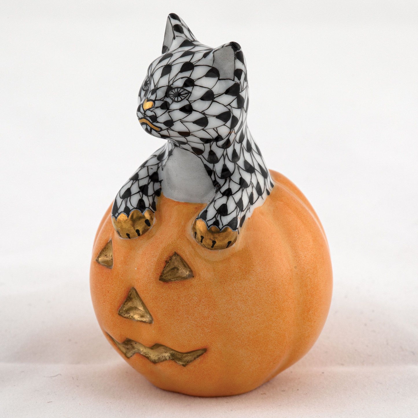 Jack O Lantern Kitty in Black