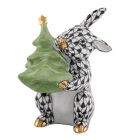Christmas Tree Bunny — Black