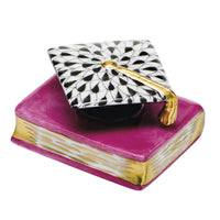 Graduation Cap — Black & Pink