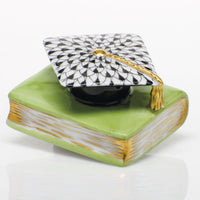 Graduation Cap — Black & Keylime