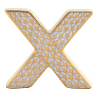 Letter X — Gold