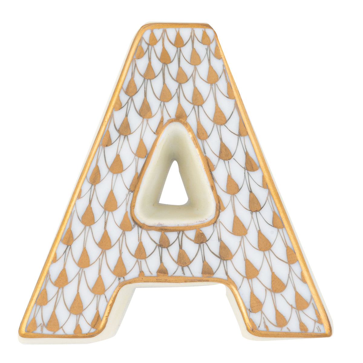 Letter A — Gold