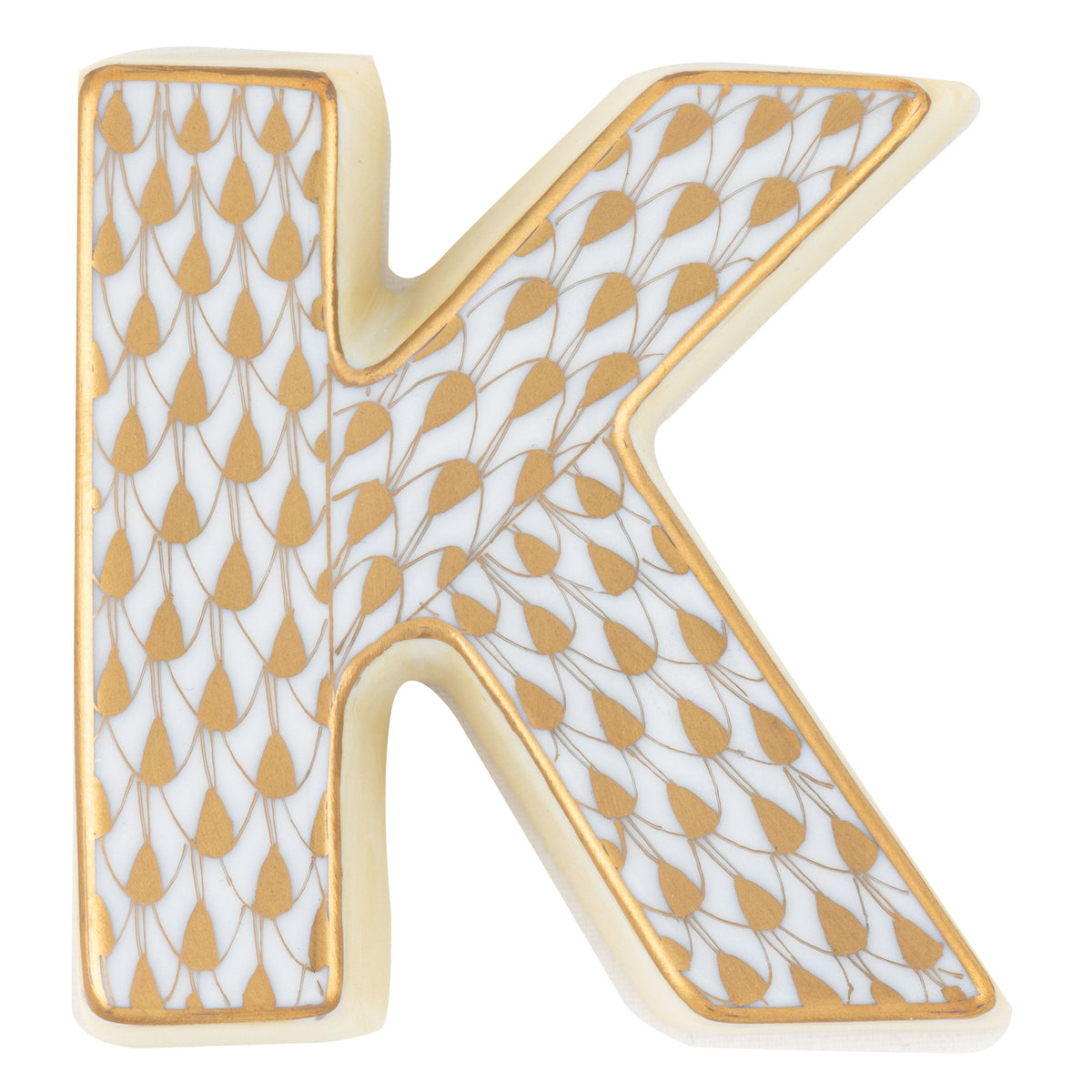 Letter K — Gold