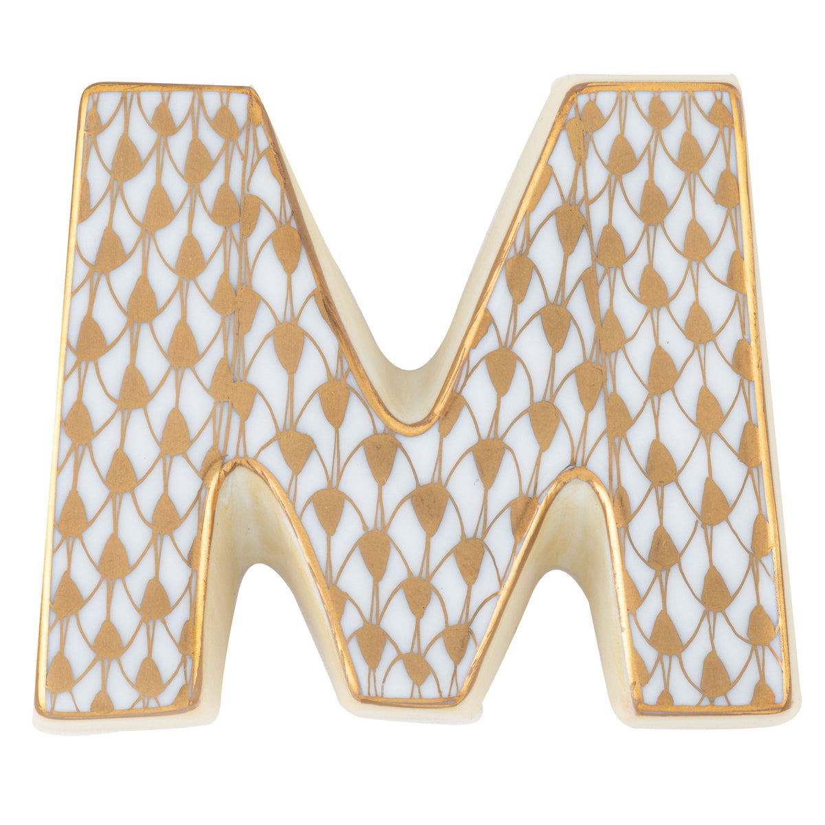 Letter M — Gold