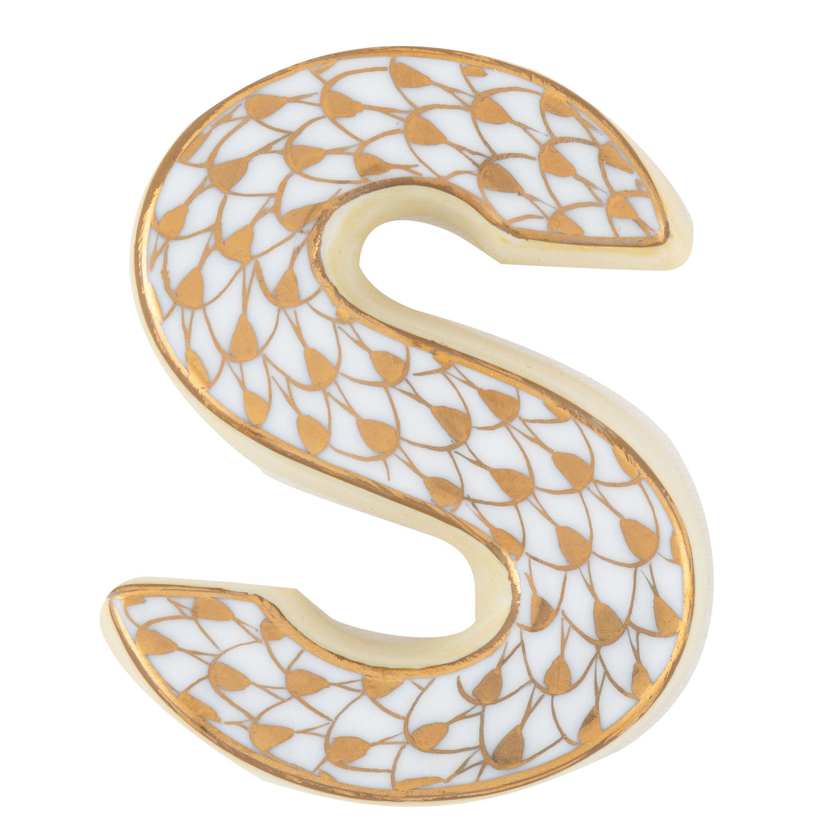 Letter S — Gold