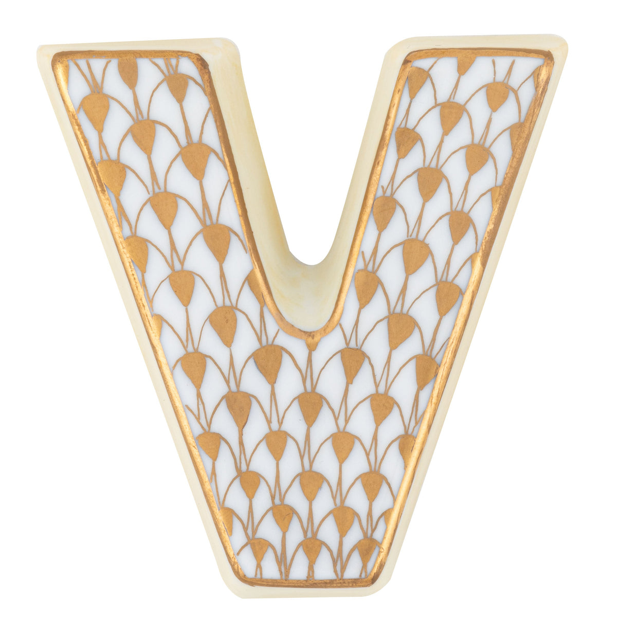 Letter V — Gold