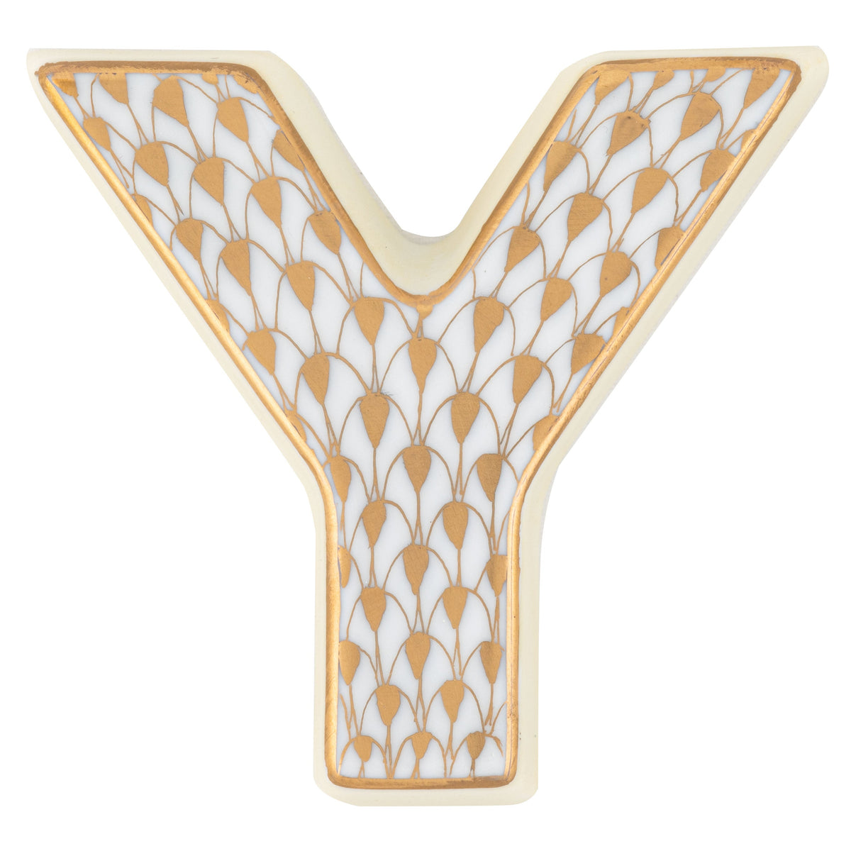 Letter Y — Gold