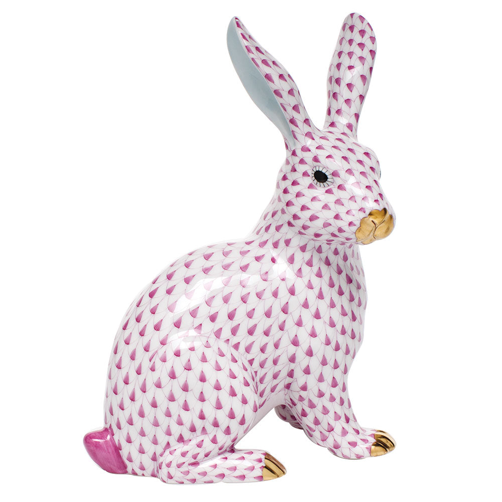 Large Sitting Bunny — Raspberry