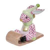 Sledding Bunny — Raspberry