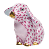 Sitting Lop Ear Bunny — Raspberry