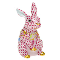 Bunny with Christmas Lights — Raspberry