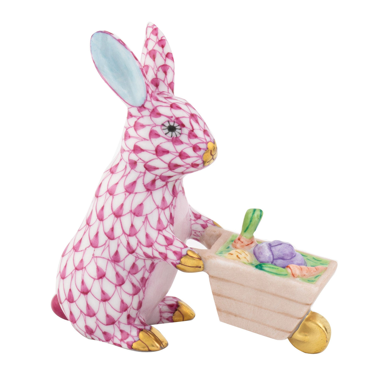 Wheelbarrow Bunny — Raspberry