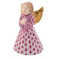 Petite Praying Angel — Raspberry
