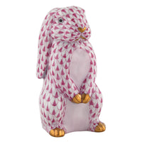 Standing Lop Ear Bunny — Raspberry