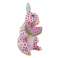 Bunny with Watermelon — Raspberry