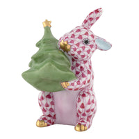 Christmas Tree Bunny — Raspberry