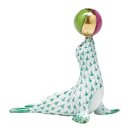 Sea Lion with Ball — Green