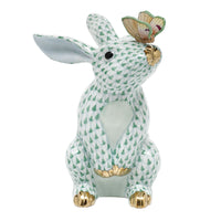 Bunny with Butterfly — Green