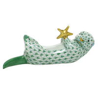 Sea Otter with Starfish — Green