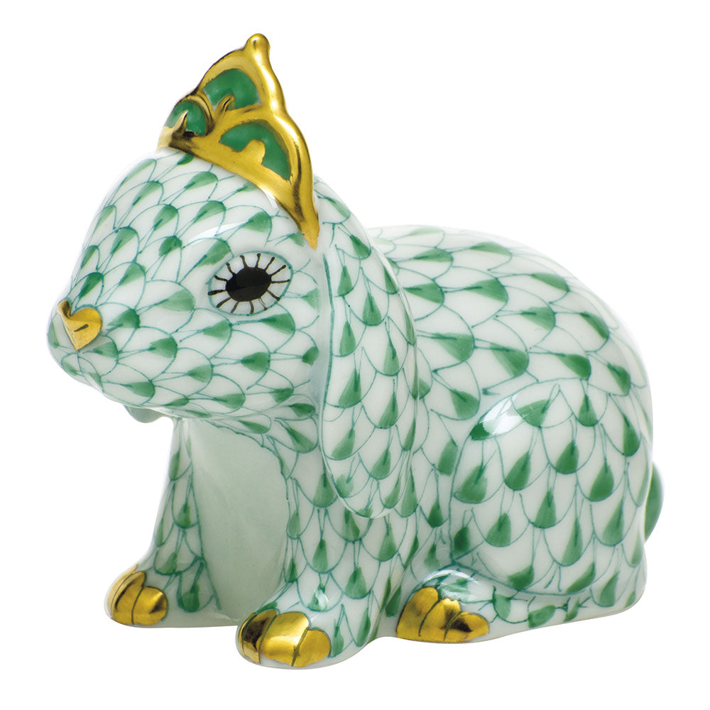 Bunny with Tiara — Green