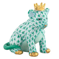Lion Cub with Crown — Green