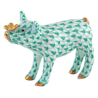 Pig with Butterfly — Green