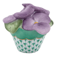 Pansies In Flowerpot — Green
