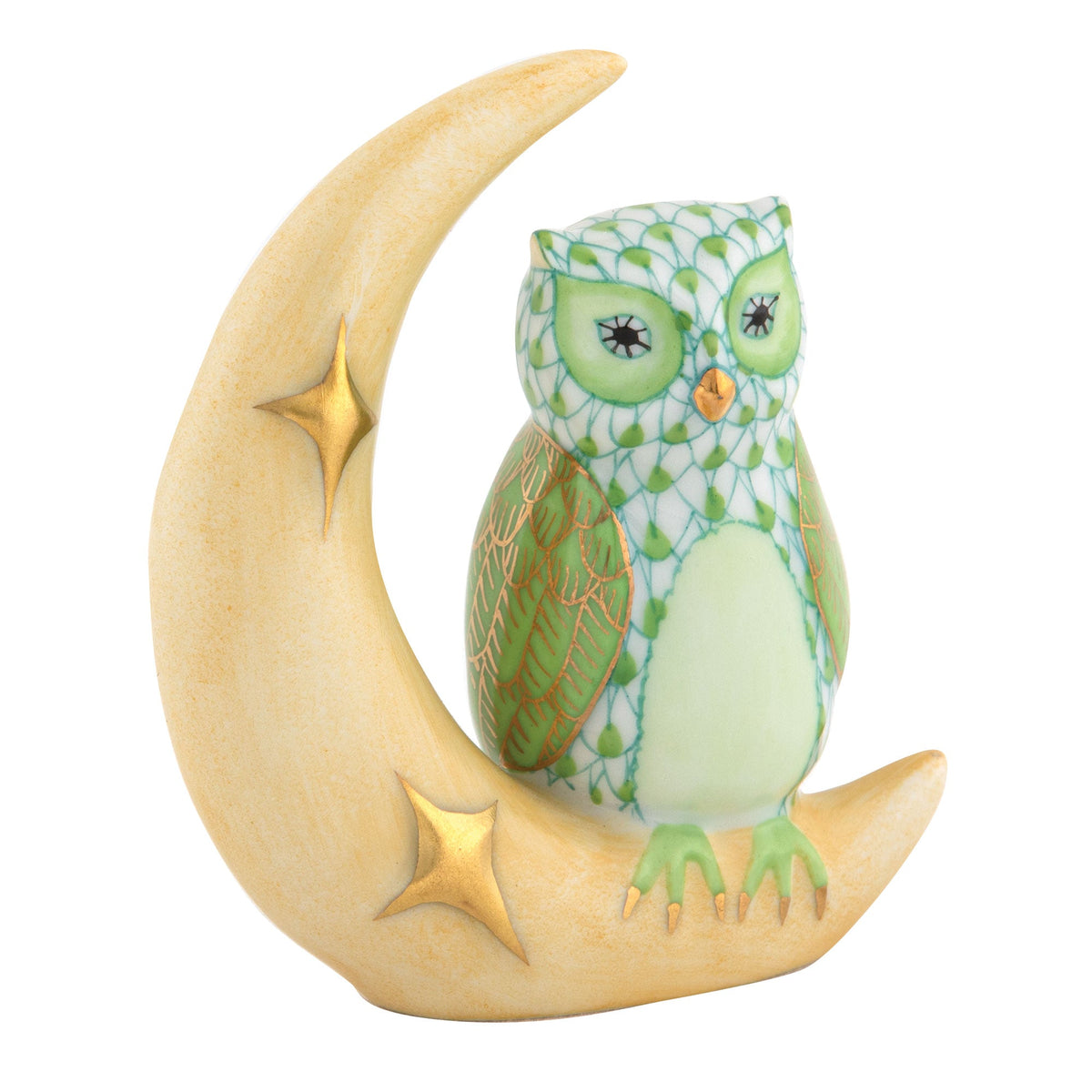 Owl with Crescent Moon — Keylime
