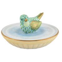 Bird In Bird Bath — Keylime