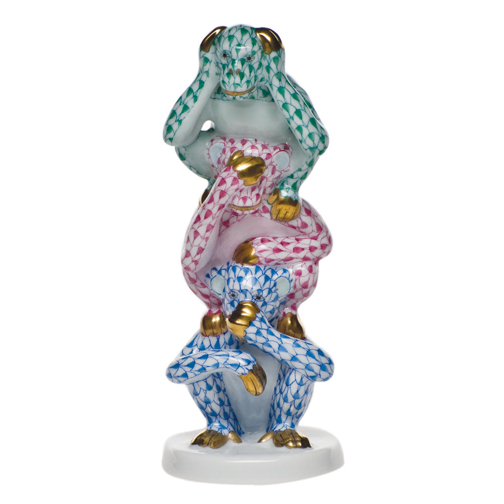 Three Wise Monkeys — Multicolor