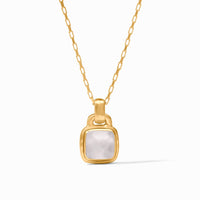 Julie Vos Sahara Solitaire Necklace, Iridescent Clear Crystal