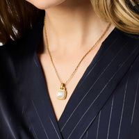 Julie Vos Sahara Solitaire Necklace, Iridescent Clear Crystal