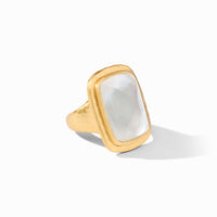 Julie Vos Sahara Stone Ring, Iridescent Clear Crystal