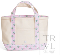 Mini Tote - Petite Fleur Pink Trim