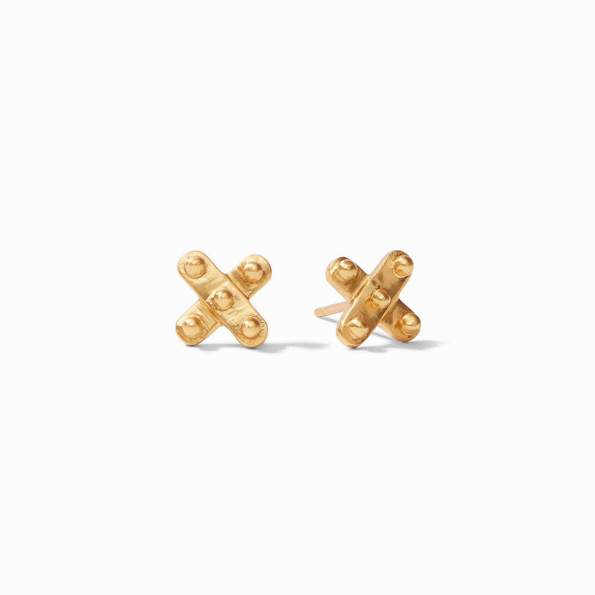Julie Vos SoHo Demi X Stud, Gold