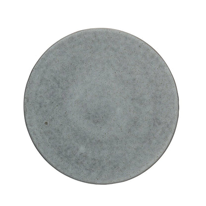 Speckled Stoneware Pedestal with Paulownia Wood Ball Base