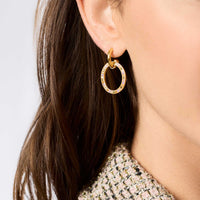 Julie Vos Stardust 6-in-1 Earring, Iridescent Champagne