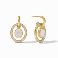Julie Vos Stardust 6-in-1 Earring, Iridescent Clear Crystal