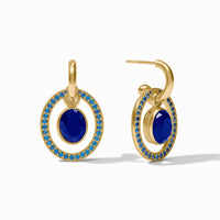 Julie Vos Stardust 6-in-1 Earring, Iridescent Sapphire Blue