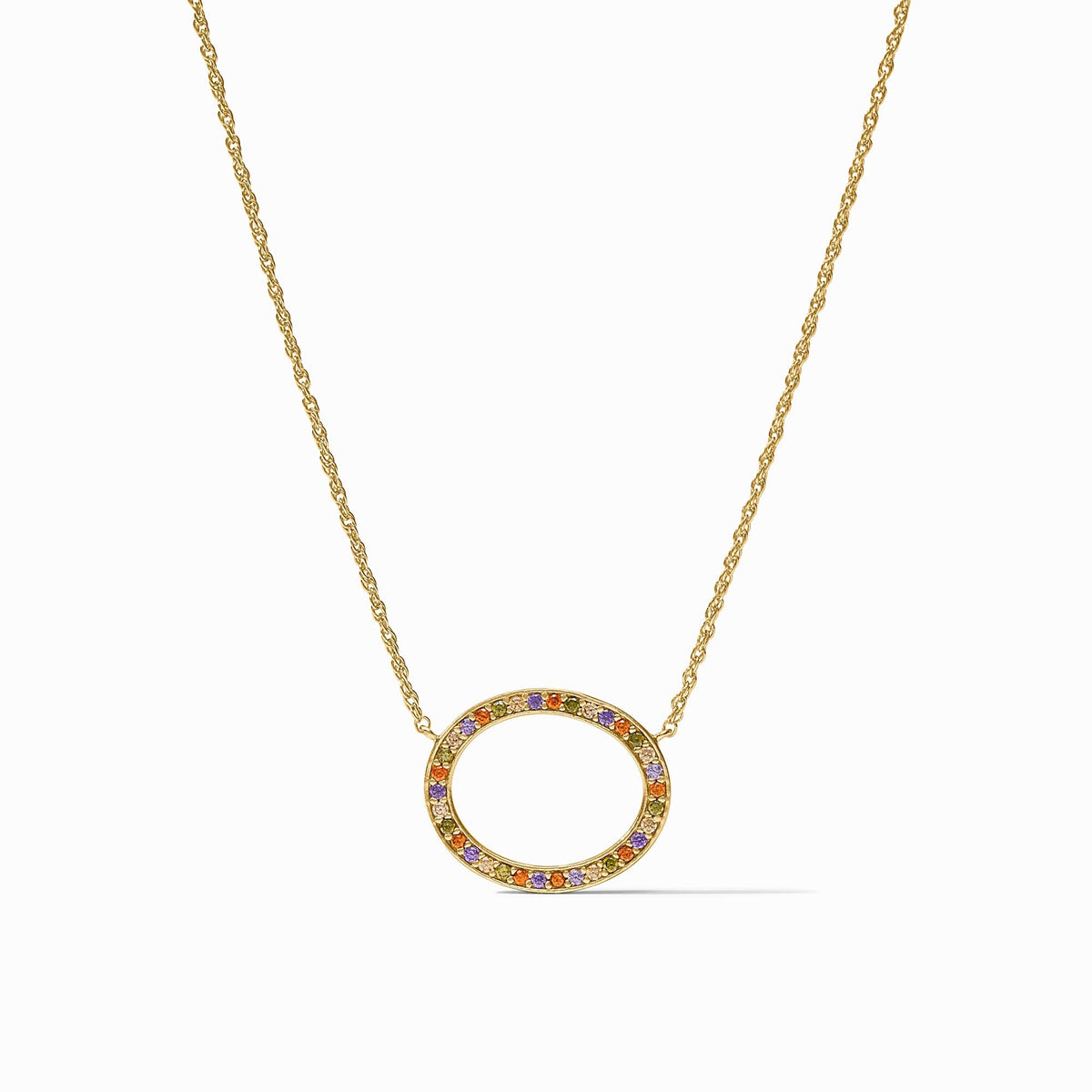 Julie Vos Stardust Delicate Necklace, Multi-Stone