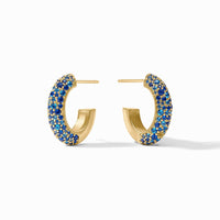 Julie Vos Stardust Hoop, Sapphire Blue