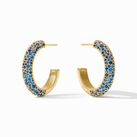 Julie Vos Stardust Hoop, Sapphire Blue