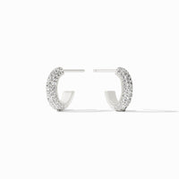 Julie Vos Sterling Stardust Hoop, Cubic Zirconia