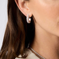 Julie Vos Sterling Stardust Hoop