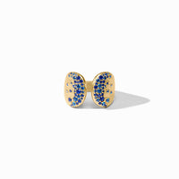 Julie Vos Stardust Ring, Sapphire Blue