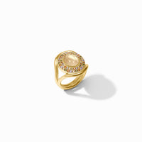 Julie Vos Stardust Statement Ring, Iridescent Champagne