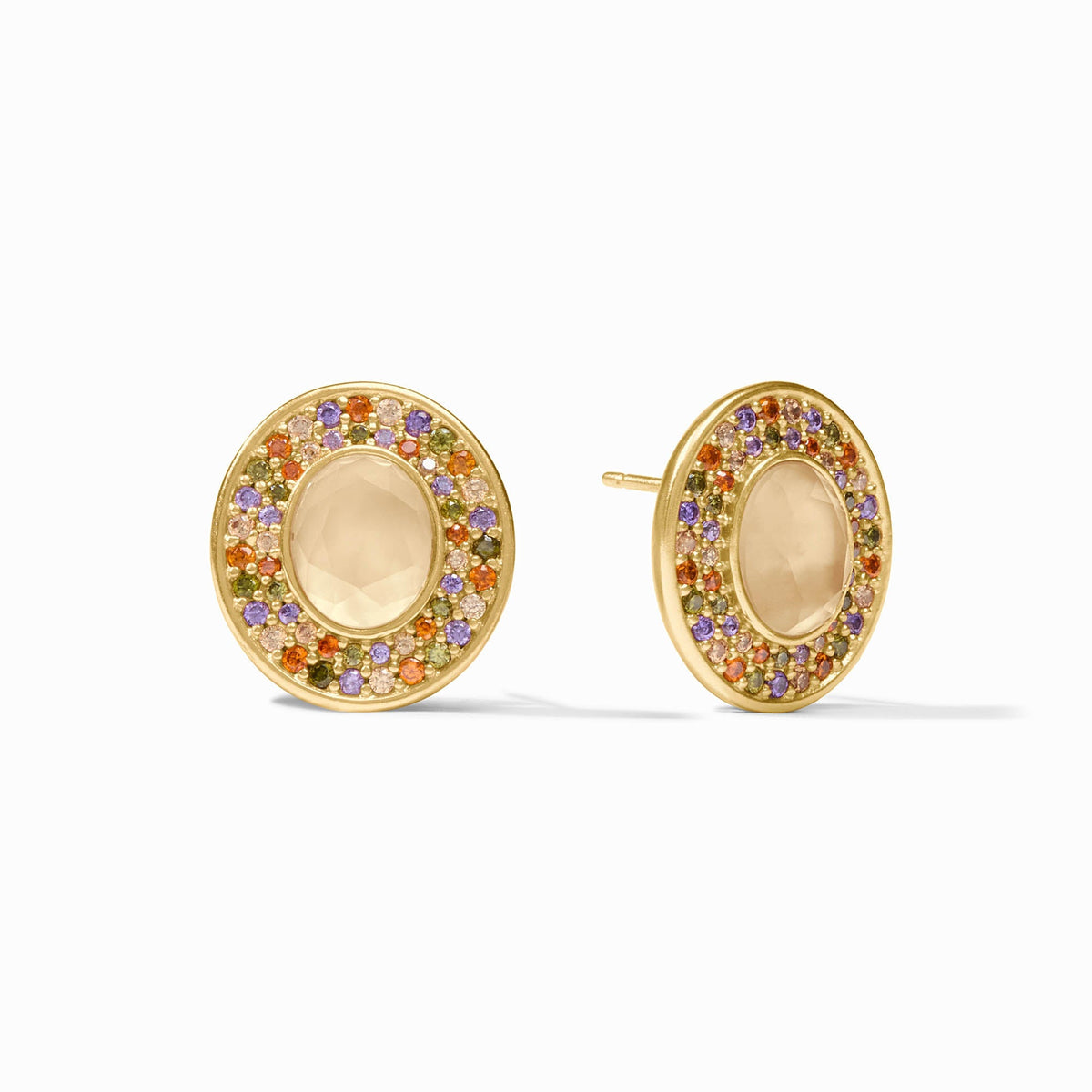 Julie Vos Stardust Stud, Iridescent Champagne