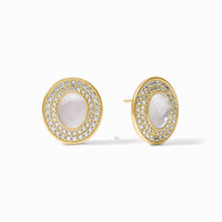 Julie Vos Stardust Stud, Iridescent Clear Crystal