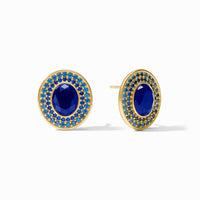 Julie Vos Stardust Stud, Iridescent Sapphire Blue